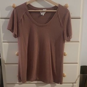 Pink short sleeved shirt